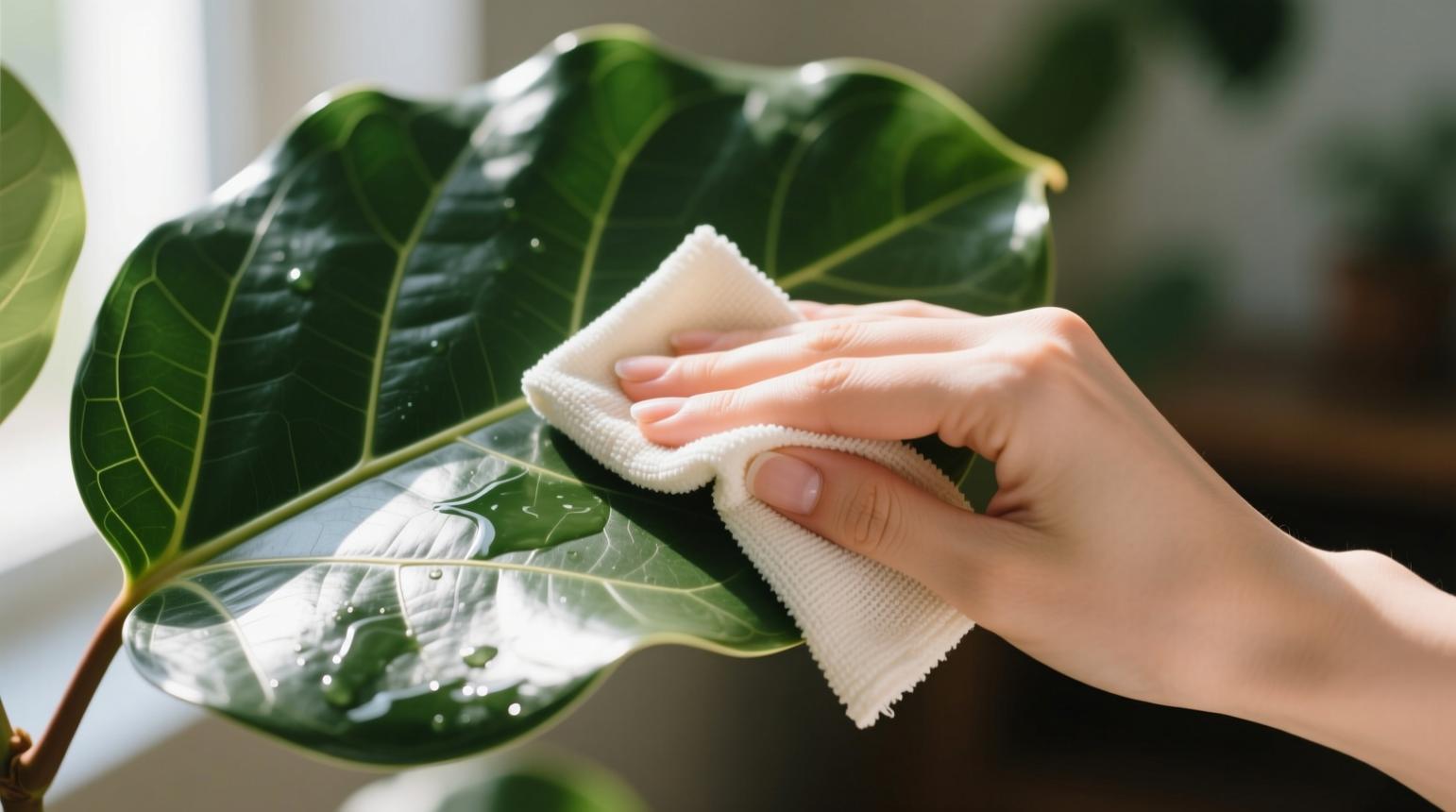 Fiddle Leaf Fig Cleaning Life Tips