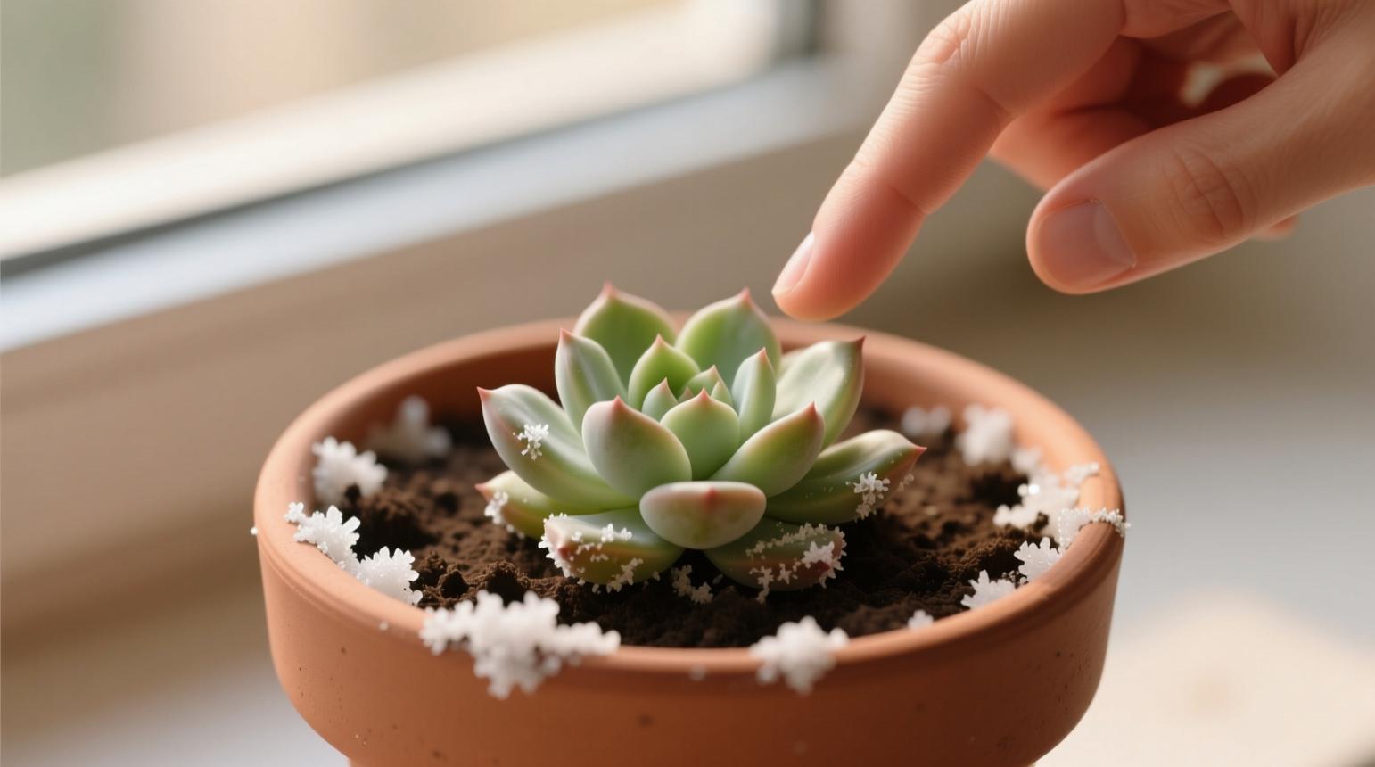 How to Spot Salt Buildup in Succulent Soil Early