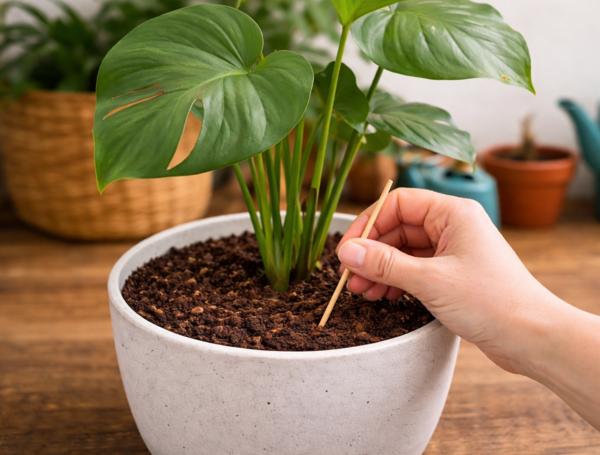 Evite la muerte de sus plantas: el truco del palillo de madera para regarlas bien y mantenerlas siempre verdes y llenas de vida