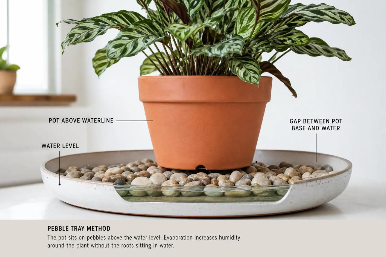 Can Pebble Trays Prevent Crispy Leaves? A Diagnostic Guide | LeafyPixels