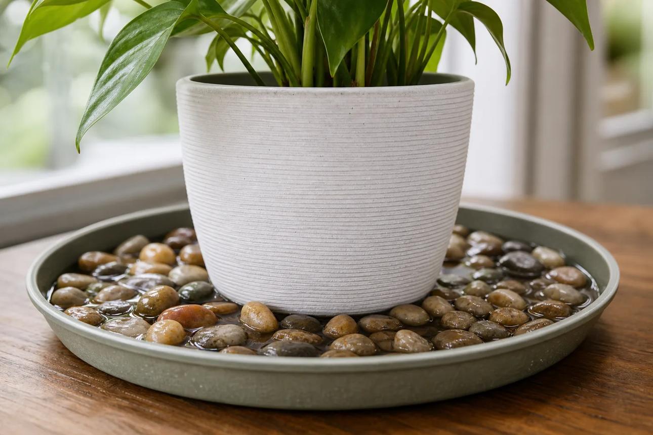 DIY Pebble Tray for Houseplants: Simple Step-by-Step Guide | LeafyPixels